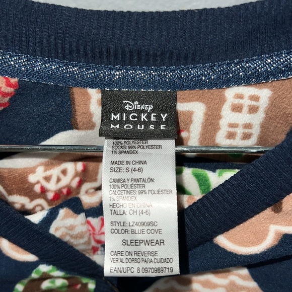 Disney Gingerbread Pjs Set Size Small 4-6 - Picture 2 of 8